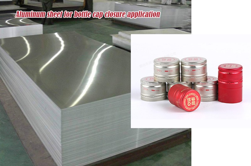 Aluminum sheet for bottle cap closure application